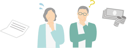 DVCの手続きに悩む夫婦のイメージイラスト